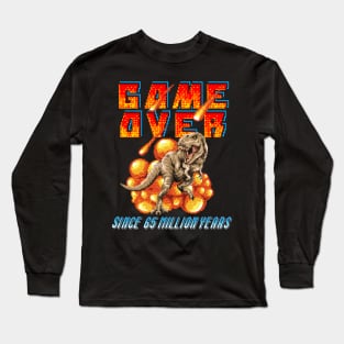 Game Over T-Rex Pixel Art Long Sleeve T-Shirt